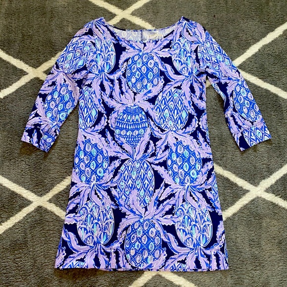 Lilly Pulitzer Dresses & Skirts - NWOT Lilly Pulitzer purple and blue pineapple cotton dress size M . Perfect New